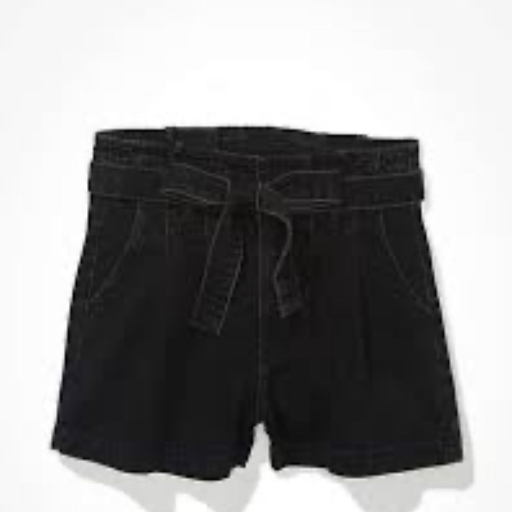 American Eagle Outfitters Stretch Paperbag Denim Mom Short